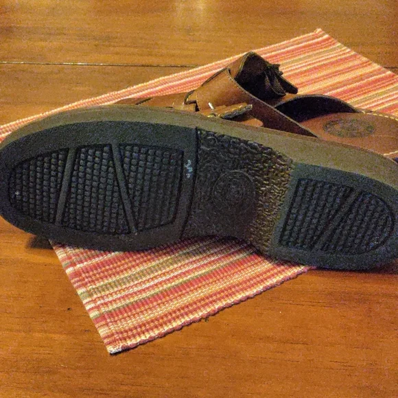 H.S. Trask Men's Leather Slip-On Sandals Slides 9 - Picture 4 of 8